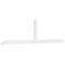 Ekena Millwork Portland Architectural Grade PVC Gable Bracket, 108"W x 27"H x 2"D x 4"F, 6/12 Pitch GBP108X27X0204POR00 - alternate 1